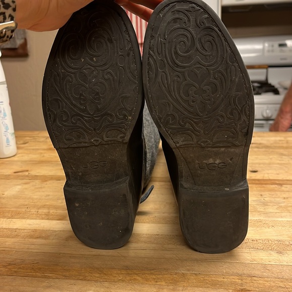 UGG Tall Wool Riding Rain Boots Size 8 Womens - Picture 7 of 9